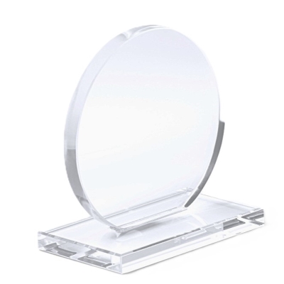 Statuetka szklana do graweru - okrągła z podstawą